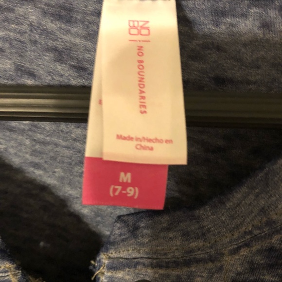 No Boundaries Top with half sleeves. M 7-9 size. - Picture 2 of 2